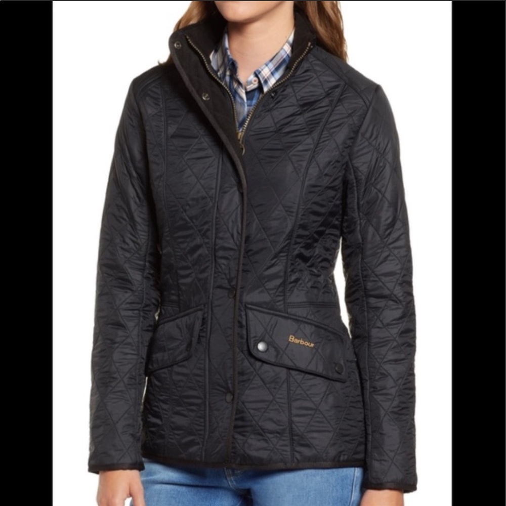 Barbour Cavalry Polarquilt Jacket Black Size 4